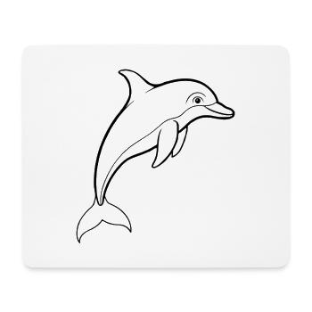 Dolphin - Mouse Pad (horizontal) - white - Front