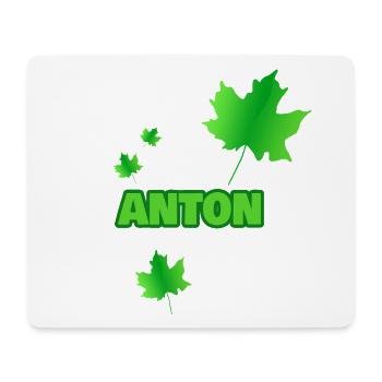 Anton de l’arbre - Tapis de souris (format paysage) - blanc - Devant