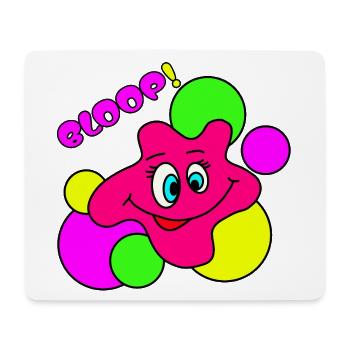 BLOOP ! Personnage drôle de Pop Art Néon - Tapis de souris (format paysage) - blanc - Devant