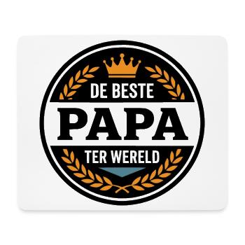 Leuk Vaderdag Shirt, Hoodie Beste Papa - Mousepad (Querformat) - Weiß - Vorne