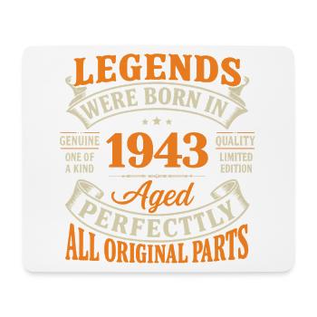 Legends born in 1943 – Perfect Age - Mouse Pad (horizontal) - white - Front