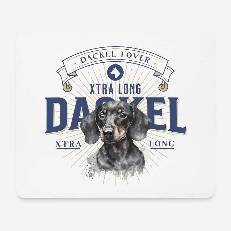 Dackel liebhaber - Mousepad (Querformat) - Weiß