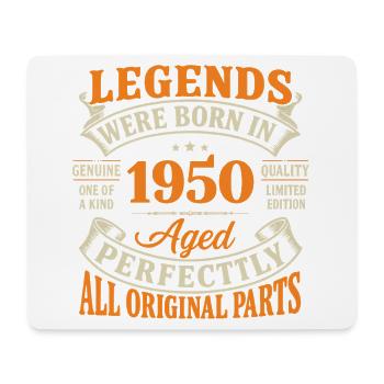 Legends born in 1950 - Mouse Pad (horizontal) - white - Front