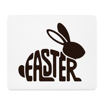 Easter Bunny Typo Shape - Mouse Pad (horizontal) - white - Front