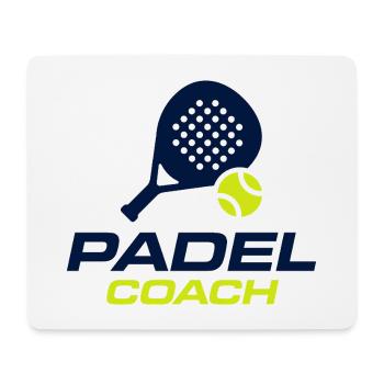 Padel Coach Sports Club Trikotdesign - Mousepad (Querformat) - Weiß - Vorne