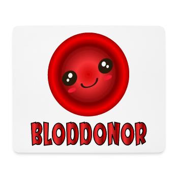 Blood donor - Mouse Pad (horizontal) - white - Front
