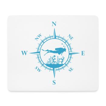 Scuba Diver - Mouse Pad (horizontal) - white - Front