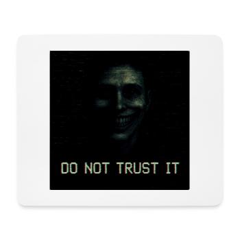 Vertraue dem Glitch Horror nicht - Mousepad (Querformat) - Weiß - Vorne