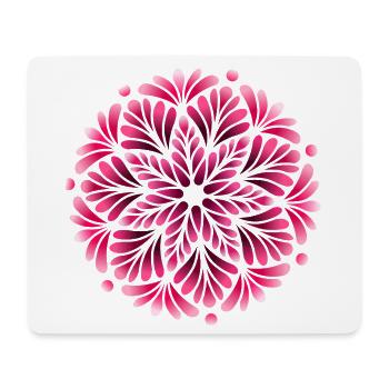 Mystic Berry Shadow Mandala - Mouse Pad (horizontal) - white - Front