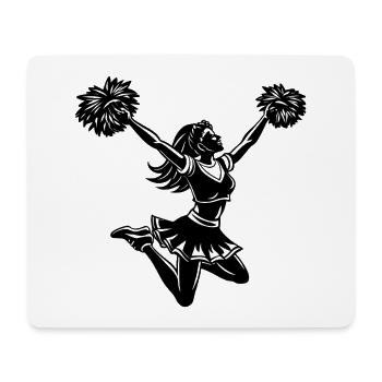 Pom-pom girls saut - Tapis de souris (format paysage) - blanc - Devant