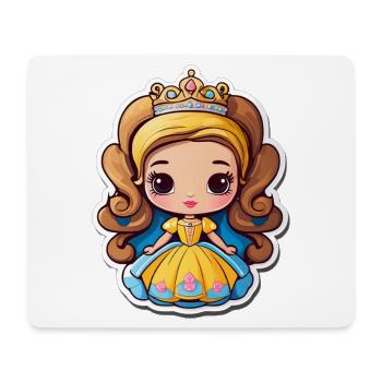 Princesse Dorée Cartoon Bijou - Tapis de souris (format paysage) - blanc - Devant