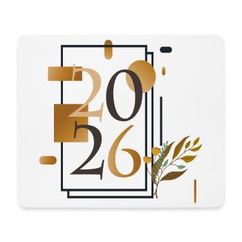 mein Jahr 2026 - Mousepad (Querformat) - Weiß - Vorne