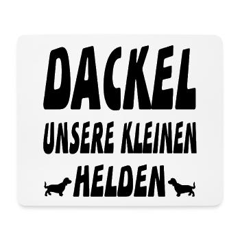 Dackel - Mousepad (Querformat) - Weiß - Vorne