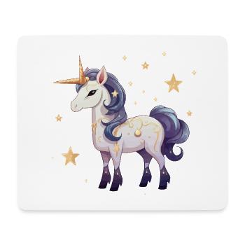 Magischer Sternenunicorn - Mousepad (Querformat) - Weiß - Vorne
