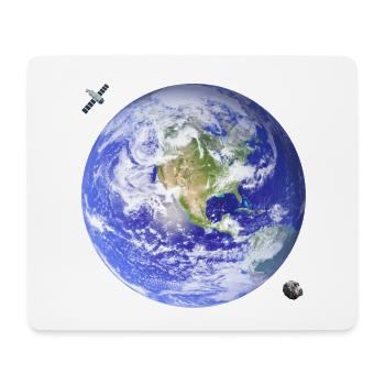 Planet Erde - Mousepad (Querformat) - Weiß - Vorne