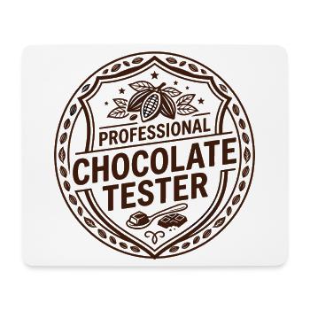 Chocolate Bar Chocolate Bar Baking - Mouse Pad (horizontal) - white - Front