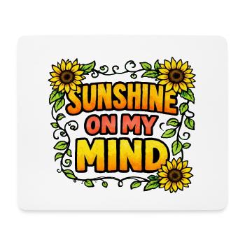 Sonnenschein in meinem Kopf - Mousepad (Querformat) - Weiß - Vorne
