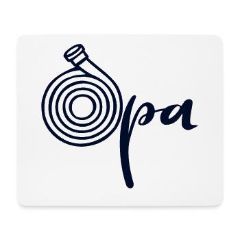 Wasserschlauch Opa - Mousepad (Querformat) - Weiß - Vorne