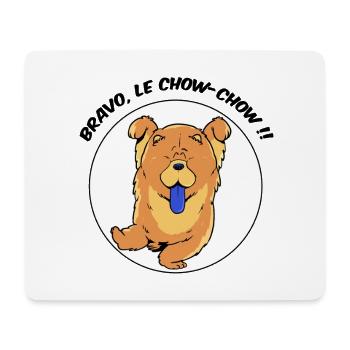 Bravo, le chochow ! - Tapis de souris (format paysage) - blanc - Devant