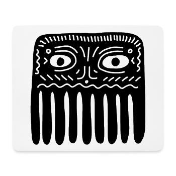 Graphique du Masque spirituel Gardien Ancien - Tapis de souris (format paysage) - blanc - Devant