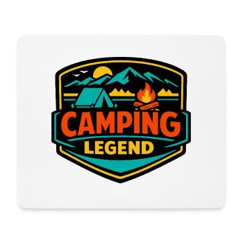 Camping Legend Abzeichen - Mousepad (Querformat) - Weiß - Vorne