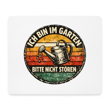 Gartenruhe Bitte Nicht Stören - Mousepad (Querformat) - Weiß - Vorne
