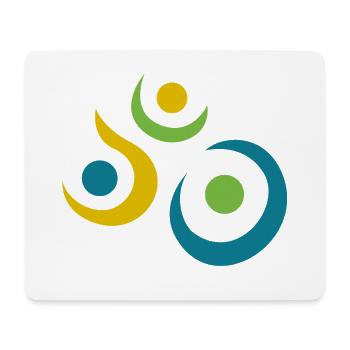 yoga-design_8 - Mousepad (Querformat) - Weiß - Vorne