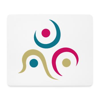 Yoga design_9 - Tapis de souris (format paysage) - blanc - Devant