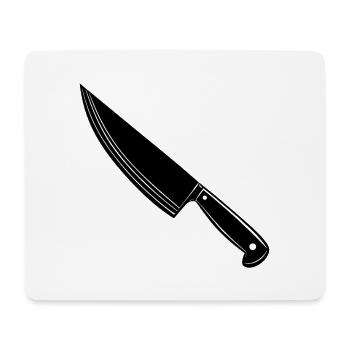 Couteau de cuisinière - Tapis de souris (format paysage) - blanc - Devant