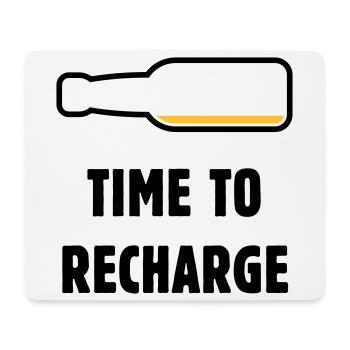 Temps de recharger (Bière / Bière / Pourriture 2C) - Tapis de souris (format paysage) - blanc - Devant