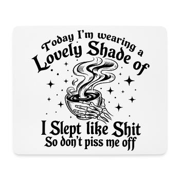 Funny Mood Tee - Tapis de souris (format paysage) - blanc - Devant