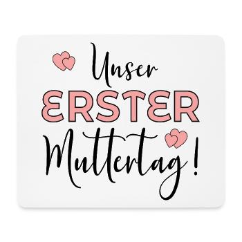ERSTER MUTTERTAG BABY MAMA - Mousepad (Querformat) - Weiß - Vorne