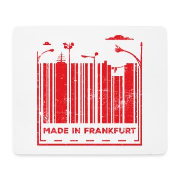 Fabriqué à Francfort - Tapis de souris (format paysage) - blanc - Devant