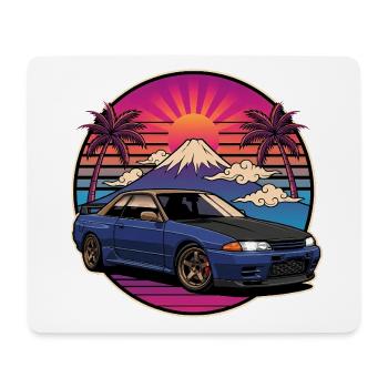 JDM Auto Japanisches Retro-Autorennen Drift-Legende - Mousepad (Querformat) - Weiß - Vorne