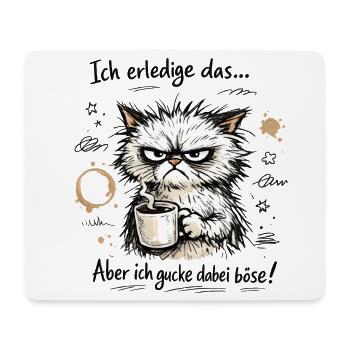 Ich erledige das lustiger Büro Spruch - Mousepad (Querformat) - Weiß - Vorne