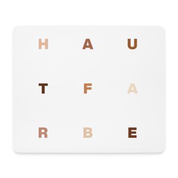 Hautfarbe: Mensch - Mousepad (Querformat) - Weiß - Vorne