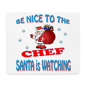 SANTA CHEF - Mousepad (Querformat) - Weiß - Vorne