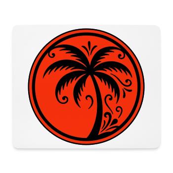 Palm tree icon beach - Mouse Pad (horizontal) - white - Front