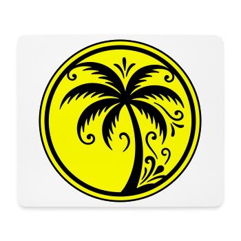 Palm tree icon beach - Mouse Pad (horizontal) - white - Front