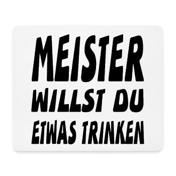 Meister - Mousepad (Querformat) - Weiß - Vorne