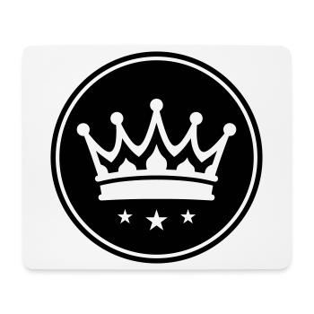 Crown Symbol - Mouse Pad (horizontal) - white - Front