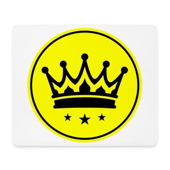 Krone Symbol - Mousepad (Querformat) - Weiß - Vorne