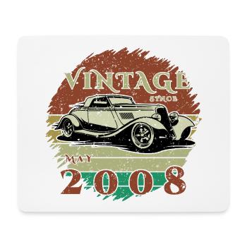 18th Birthday - Classic - Vintage since 05/2008 - Mouse Pad (horizontal) - white - Front