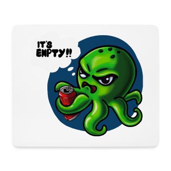 Grumpy Kraken - Mousepad (Querformat) - Weiß - Vorne
