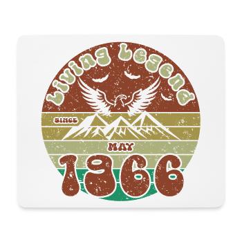 60th Birthday Living Legend since VIN 05/1966 - Mouse Pad (horizontal) - white - Front