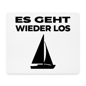 Segeln - Mousepad (Querformat) - Weiß - Vorne