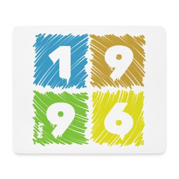 30. Écussons Geburtstag Farbige depuis 05/1996 - Tapis de souris (format paysage) - blanc - Devant