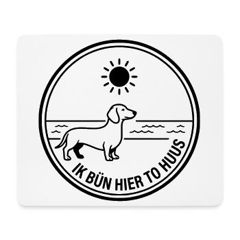 North German Homeland Northern Germany to huus - Mouse Pad (horizontal) - white - Front