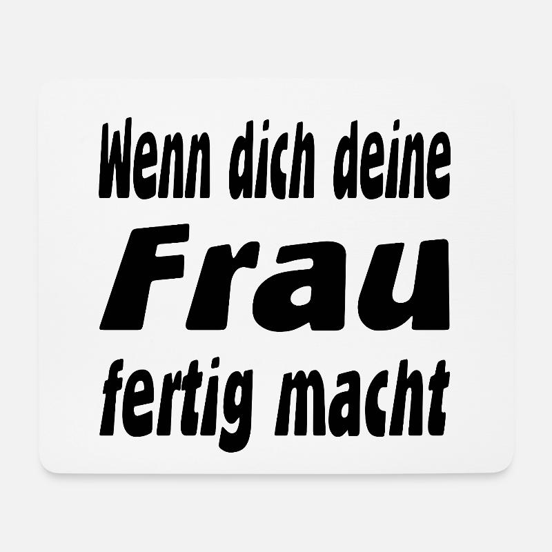 Frau - Mousepad (Querformat) - Weiß
