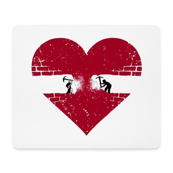 Love Souls reconnectés se retrouvent - Tapis de souris (format paysage) - blanc - Devant